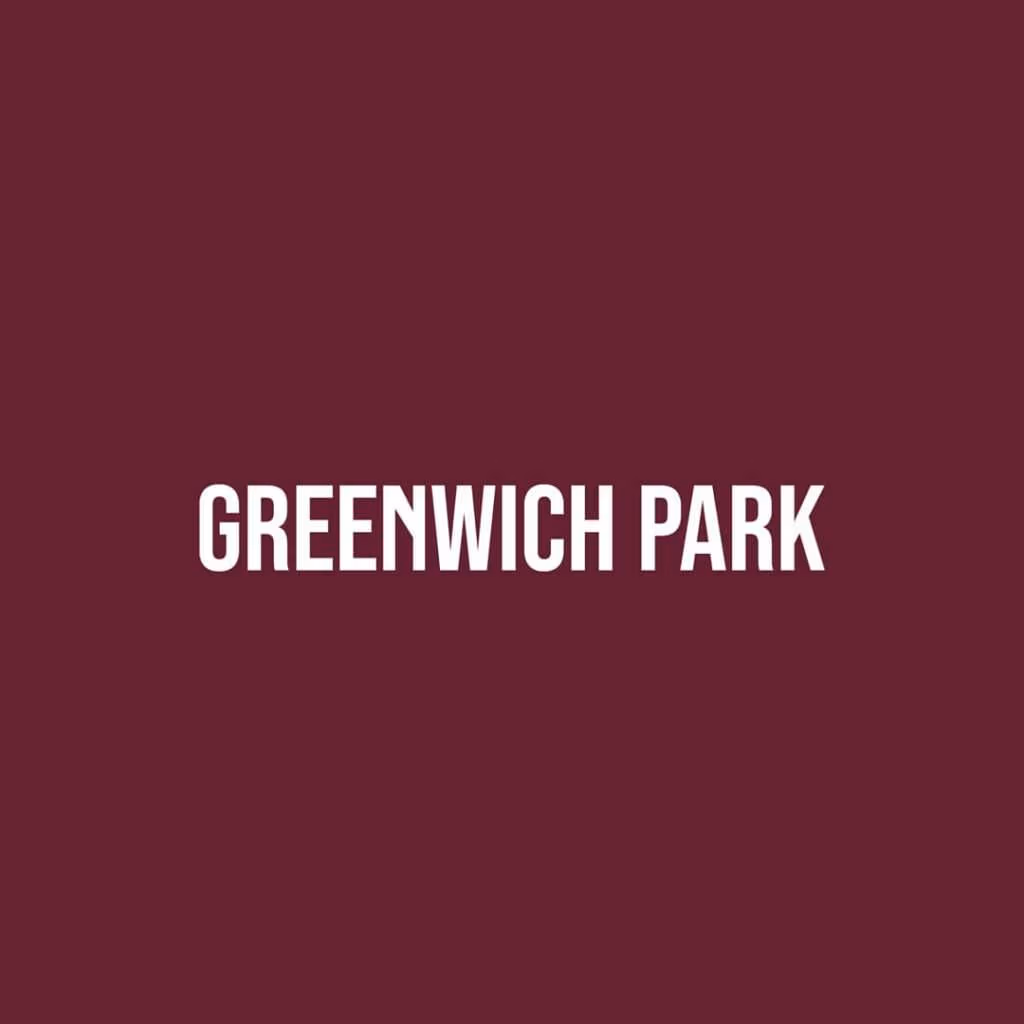 Greenwich Park Wine corporate logo on burgundy background