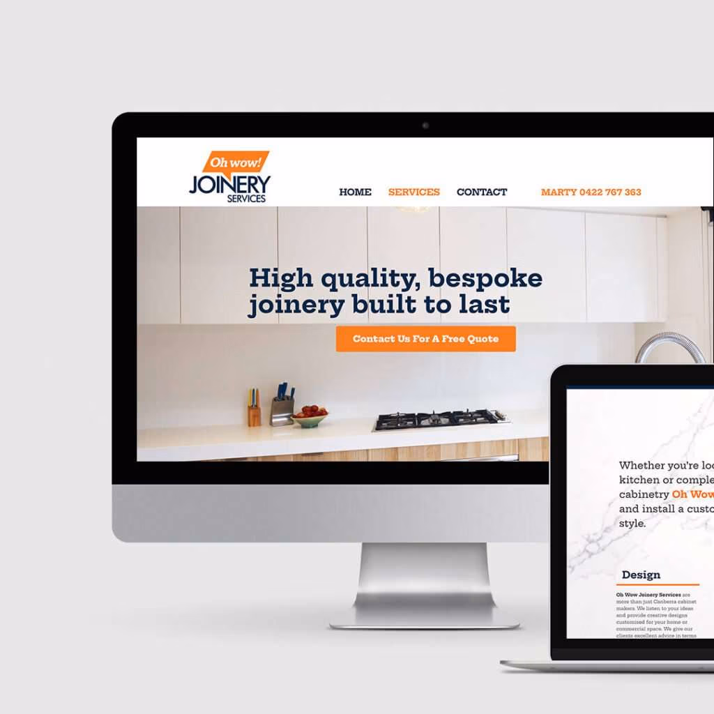 Oh Wow Joinery Services Website