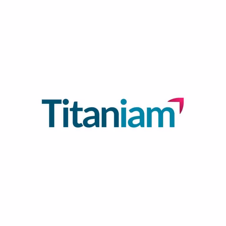 Titaniam corporate logo design, Inn, greens, teals and magenta