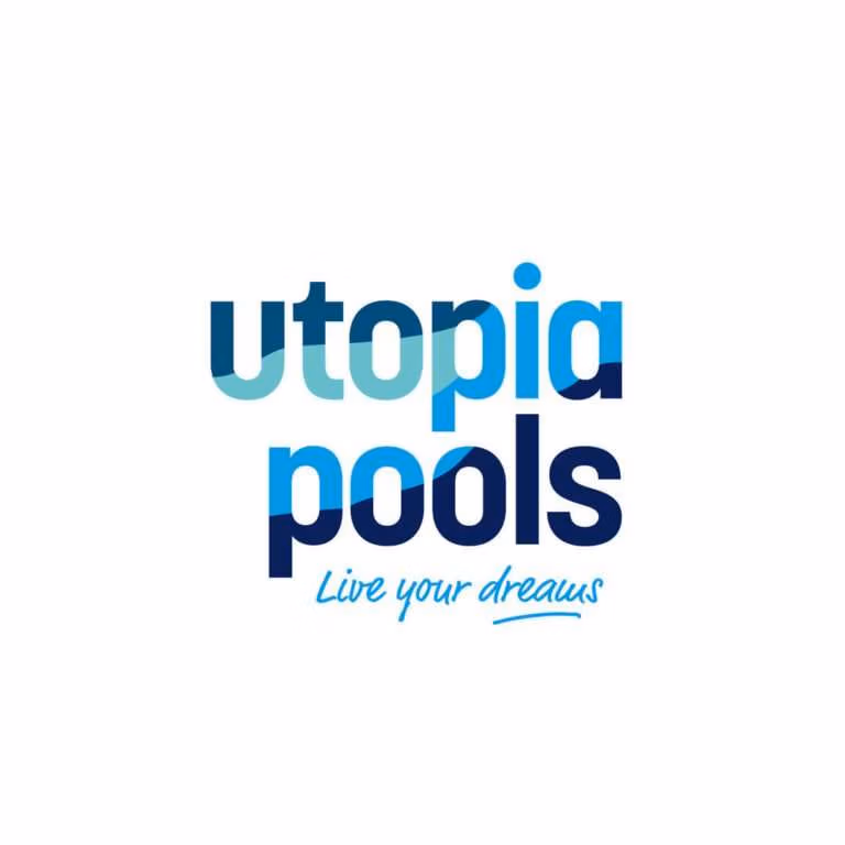 Utopia pools corporate logo utopia pools live your dreams